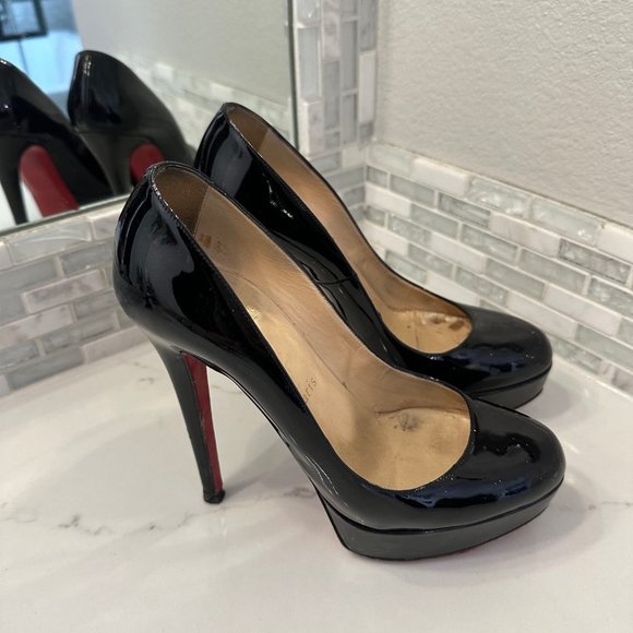 Christian Louboutin Round Toe Black Pumps | Size 36.5 | Fair Condition - Picture 5 of 10